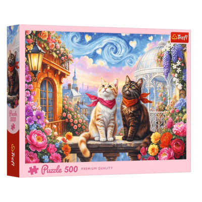 37553 TREFL PUZZLE ZAKOCHANE MRUCZKI KOTKI 500 EL