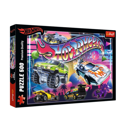 37538 TREFL PUZZLE HOT WHEELS LATA 80-TE 500 EL