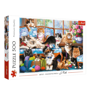 37425 TREFL PUZZLE KOCIA RODZINA 500 EL