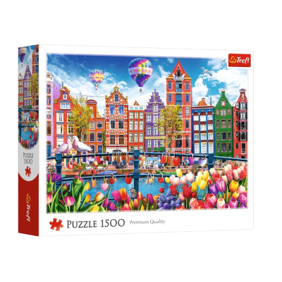 26221 TREFL PUZZLE KOLOROWY AMSTERDAM 1500 ELEMENTÓW