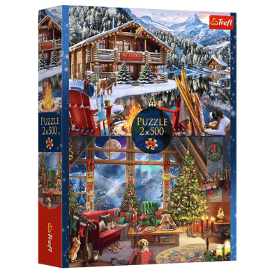 37540 TREFL PUZZLE ŚWIĘTA W GÓRACH 2 X 500 ELEMENTÓW