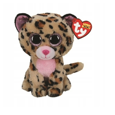 364909 MASKOTKA PLUSZAK LEOPARD LIVVIE TY BEANIE BOOS 24CM