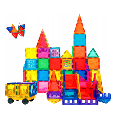 855956 KLOCKI MAGNETYCZNE BUDOWLANE KONSTRUKCYJNE 3D 121 EL HAPPY KIDDO