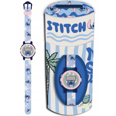 799570 SKARBONKA Z ZEGARKIEM DIAKAKIS STITCH NIEBIESKI