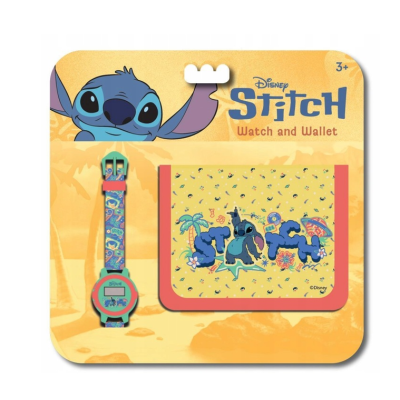 799723 PORTFEL Z ZEGARKIEM DIAKAKIS STITCH ŻÓŁTY