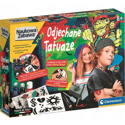 507214 Clementoni NAUKOWA ZABAWA Odjechane Tatuaże