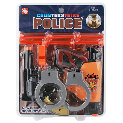 470337 ZESTAW POLICYJNY REWOLWER + PISTOLET + AKCESORIA