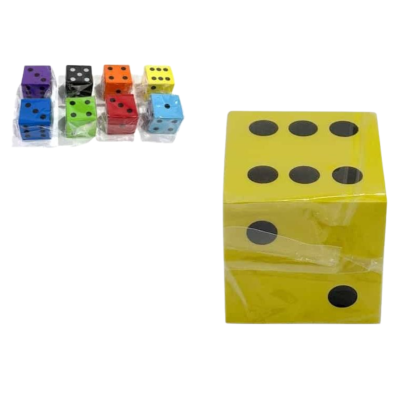 489537 KOSTKA PIANKOWA RÓŻNE KOLORY 5CM