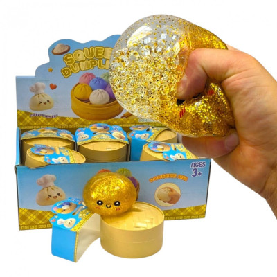 YC88 GNIOTEK SQUISHY PIEROŻEK Z KULKAMI 10CM DUMPLING RÓŻNE KOLORY