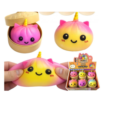 GNIOTEK SQUISHY PIEROŻEK JEDNOROŻEC 10CM DUMPLING RÓŻNE KOLORY