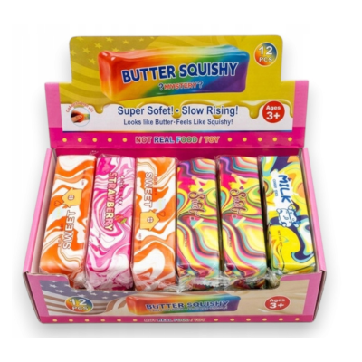 YLQHT3 GNIOTEK ANTYSTRESOWY SQUISHY MASŁO BUTTER BALEJAŻ