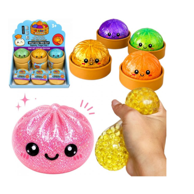 805104 DUMPLINGS SQUISHY MASKOTKA PIEROŻEK 10CM RÓŻNE KOLORY BROKAT