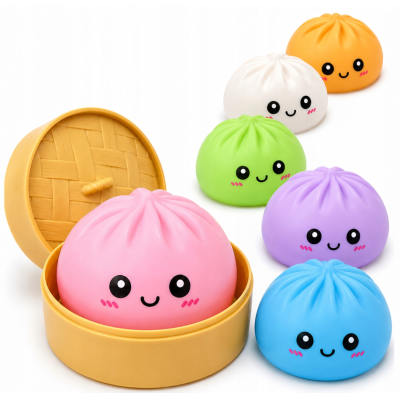 805203 DUMPLINGS SQUISHY MASKOTKA PIEROŻEK 10CM RÓŻNE KOLORY GŁADKI
