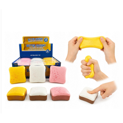10009 GNIOTEK SQUISHY TOST GRZANKA ANTYSTRESOWY RÓŻNE KOLORY
