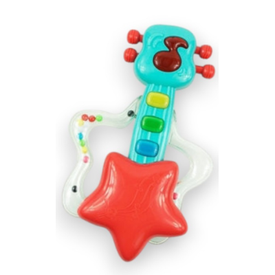 443942 GRYZAK GRZECHOTKA ZABAWKA DLA MALUCHA GITARA RÓŻNE KOLORY