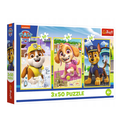 34878 TREFL PUZZLE 3 X 50 PSI PATROL NASZE PIESKI
