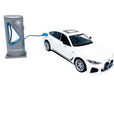 928380 MSZ SAMOCHÓD BMW I4 M50 BIAŁY ELEKTRYCZNY  POJAZD  MODEL 1:32