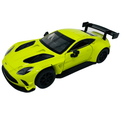 403455 MSZ SAMOCHÓD ASTON MARTIN VANTAGE ŻÓŁTY ŚWIATŁO DŹWIĘK MODEL 1:31