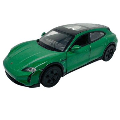 402373 MSZ SAMOCHÓD PORSCHE TAYCAN TURBO S ZIELONY ŚWIATŁO DŹWIĘK MODEL 1:36