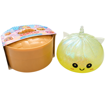 890085 DUMPLINGS SQUISHY XXL PIEROŻEK GIGANT RÓŻNE KOLORY BROKAT