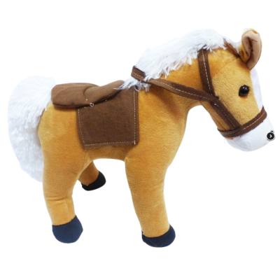 138965 MASKOTKA PLUSZOWY KOŃ KUCYK Z DŹWIĘKIEM MAŁY 20 CM RÓŻNE KOLORY