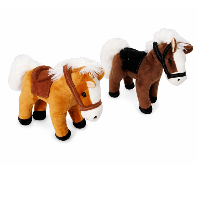 138965 MASKOTKA PLUSZOWY KOŃ KUCYK Z DŹWIĘKIEM MAŁY 20 CM RÓŻNE KOLORY
