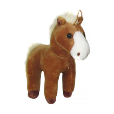 169471 MASKOTKA PLUSZOWY KOŃ KUCYK Z DŹWIĘKIEM MAŁY 20 CM RÓŻNE KOLORY