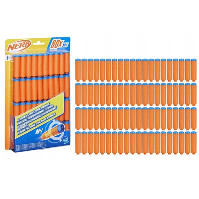 206299 NERF PIANKOWE POCISKI STRZAŁKI DO PISTOLETU 80 SZTUK
