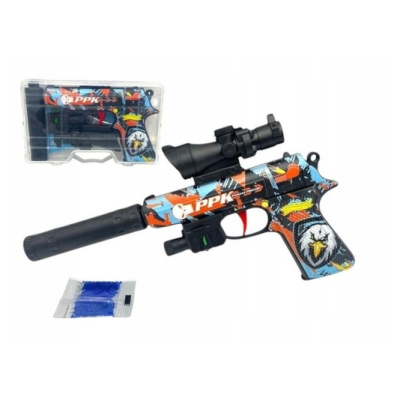 491017 PISTOLET NA KULKI ŻELOWE Z AKCESORIAMI
