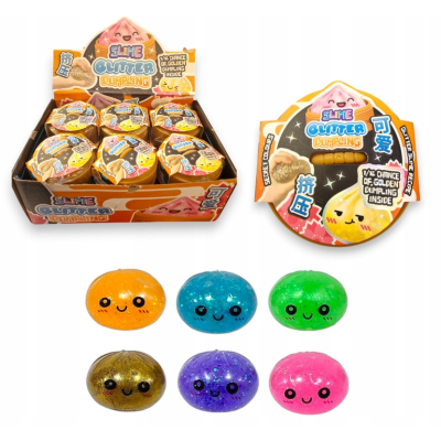 600962 GNIOTEK SUISHY PIEROŻEK Z KULKAMI 10CM DUMPLING RÓŻNE KOLORY