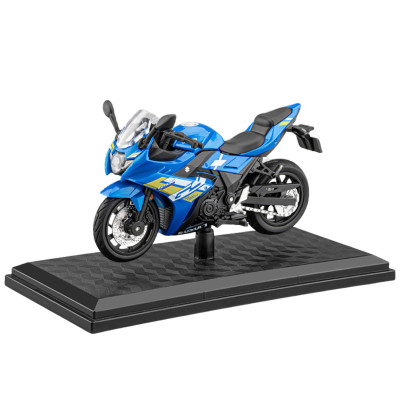 622837 HUAYI MSZ MOTOR 1/18 M18-10B SUZUKI GSX250R NIEBIESKI  1:18