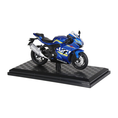 622752 HUAYI MSZ MOTOR 1/18 M18-3B SUZUKI GSX1000R NIEBIESKI  1:18