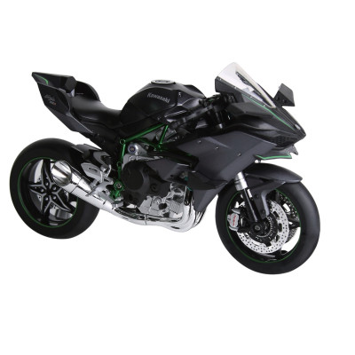 623094 HUAYI MOTOR 1/9 M9-1A KAWASAKI H2R SZARY ŚW DŹWIĘK 1:9