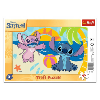 31445 TREFL PUZZLE RAMKOWE W CIENIU PALM STITCH 15 EL