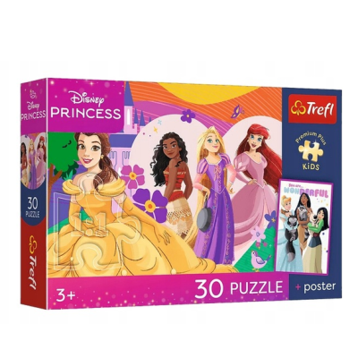 18342 TREFL PUZZLE DISNEY KSIĘŻNICZKI 30 EL
