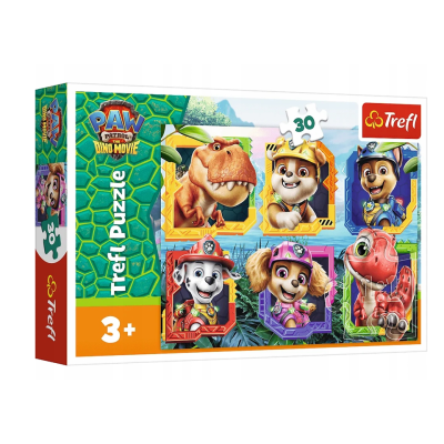 18336 TREFL PUZZLE PSI PATROL WYSPA DINOZAURÓW 30 EL