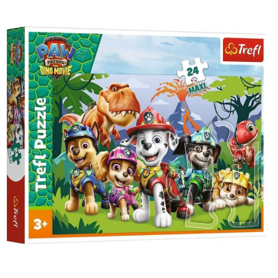 14382 TREFL PUZZLE PSI PATROL WYSPA DINOZAURÓWI MAXI 24 EL