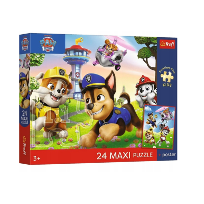 14388 TREFL PUZZLE WESOŁY SPACER PSI PATROL MAXI 24 EL