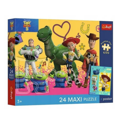 14394 TREFL PUZZLE ZABAWKI I PRZYJACIELE TOY STORY MAXI 24 EL