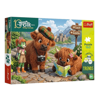 15449 TREFL PUZZLE RODZINA TREFLIKÓW UROCZA KRÓWKA 160 EL