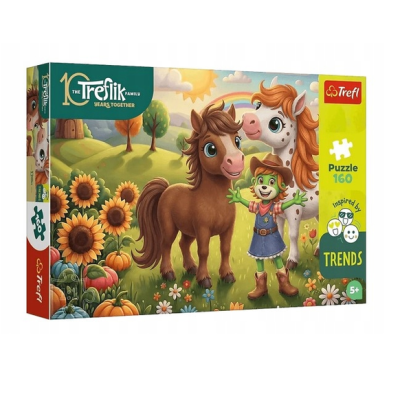 15450 TREFL PUZZLE RODZINA TREFLIKÓW KONIK 160 EL