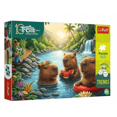 15446 TREFL PUZZLE RODZINA TREFLIKÓW KAPIBARY 160 EL