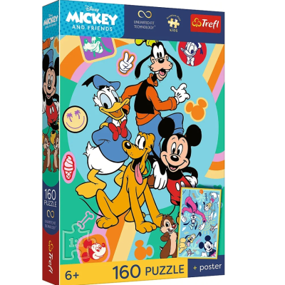 15440 TREFL PUZZLE MYSIA GODZINA MYSZKA MICKEY 160 EL