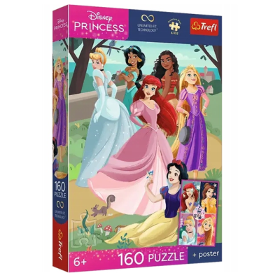 15438 TREFL PUZZLE CZARUJĄCE PRZYJĘCIE KSIĘŻNICZKI DISNEY 160 EL