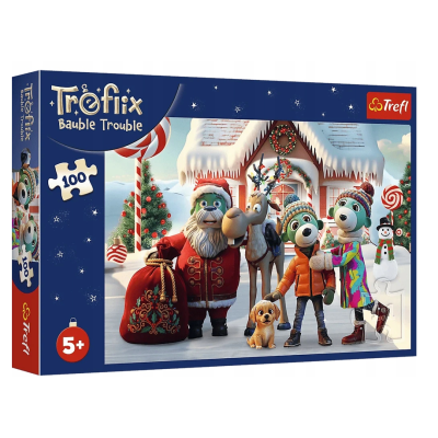 16540 TREFL PUZZLE MIKOŁAJ I RENIFER NA RATUNEK ŚWIĘTA TREFLIKI 100 EL