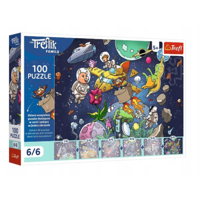 16546 TREFL PUZZLE TREFLIKI W KOSMOSIE KOSMOS 100 EL