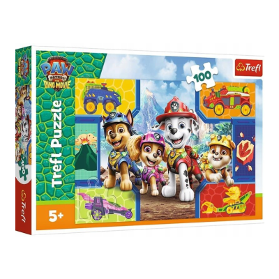 16548 TREFL PUZZLE PSI PATROL PSIAKI I DINOZAURY 100 EL