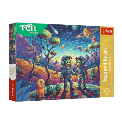 16562 TREFL PUZZLE KOSMICZNE FANTAZJE RODZINA TREFLIKÓW 100 EL