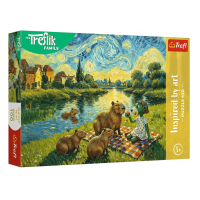 16563 TREFL PUZZLE KARMIĄC KAPIBARY RODZINA TREFLIKÓW 100 EL