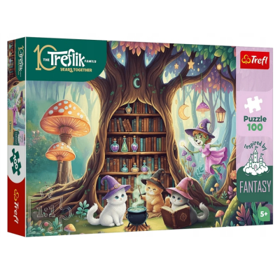 16572 TREFL PUZZLE CZARODZIEJSKIE KOCIAKI RODZINA TREFLIKÓW 100 EL